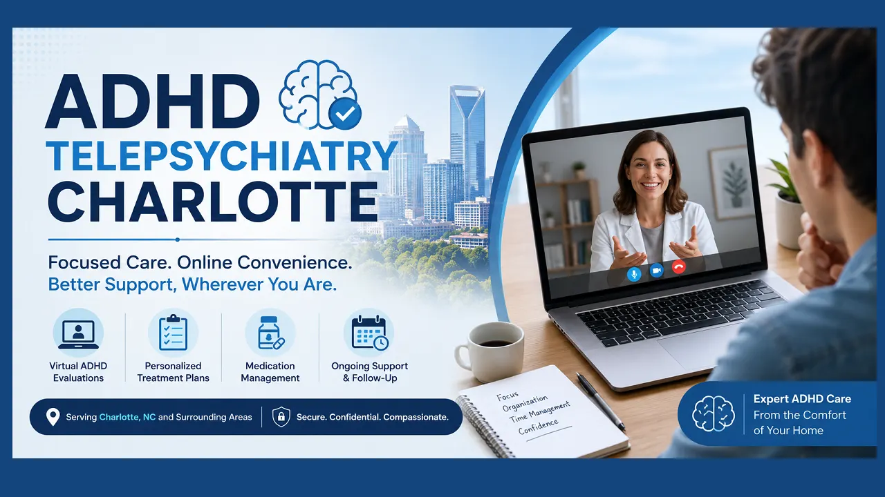 ADHD Telepsychiatry Charlotte