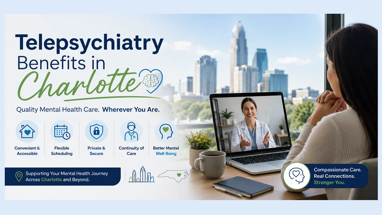 Telepsychiatry Benefits in Charlotte