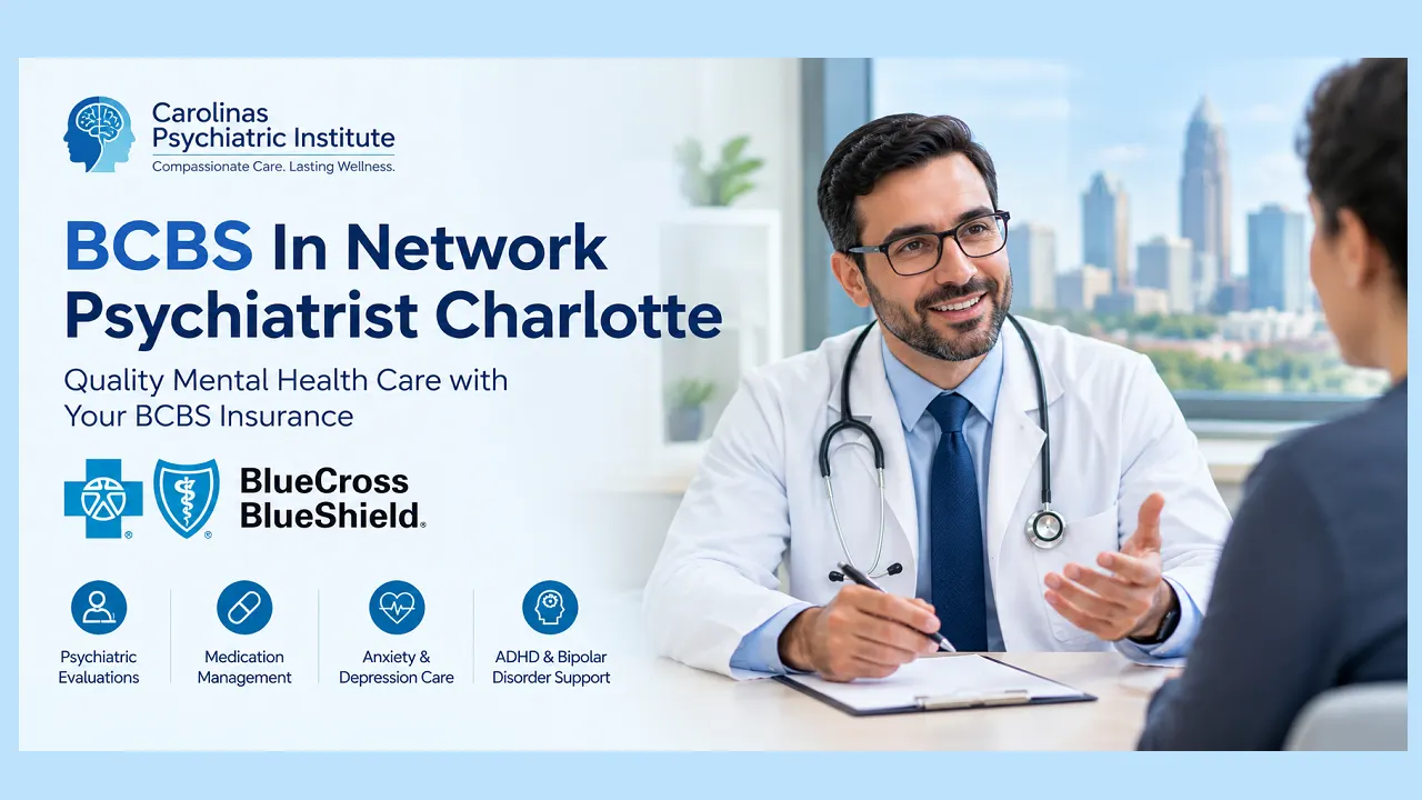 BCBS in Network Psychiatrist Charlotte